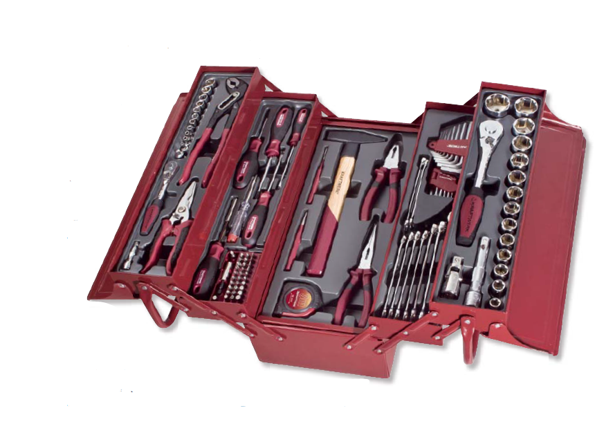 Caisse métallique avec 106 outils KRAFTWERK 3036