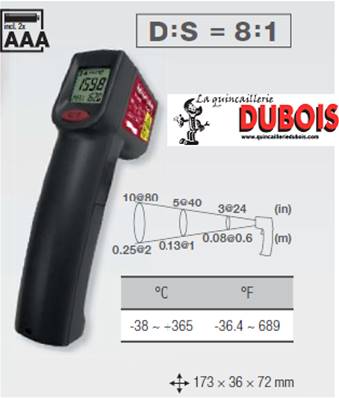 Thermomètre infrarouge KRAFTWERK 31124