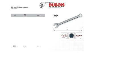 Clé combinée polie miroir 15/16"