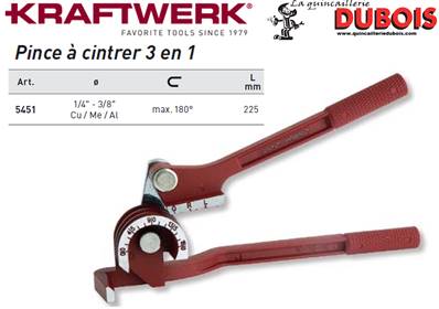 Pince à cintrer 1/4"-3/8"